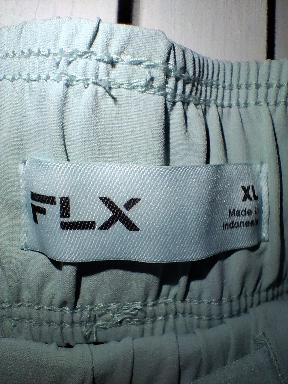 FLX Light Sage Elastic Waist Shorts - Picture 3 of 6